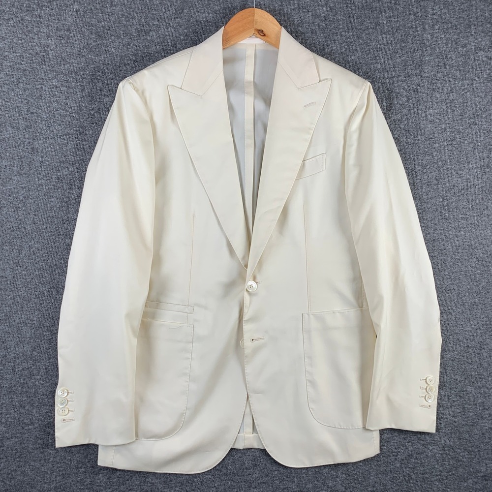 Vitale Barberis Canonico Blazer Jacket Men 40R Sport Coat Peak Lapel Wool Italy